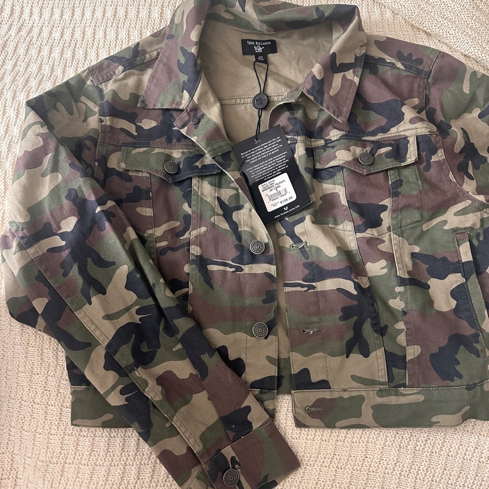 True religion camo  jacket